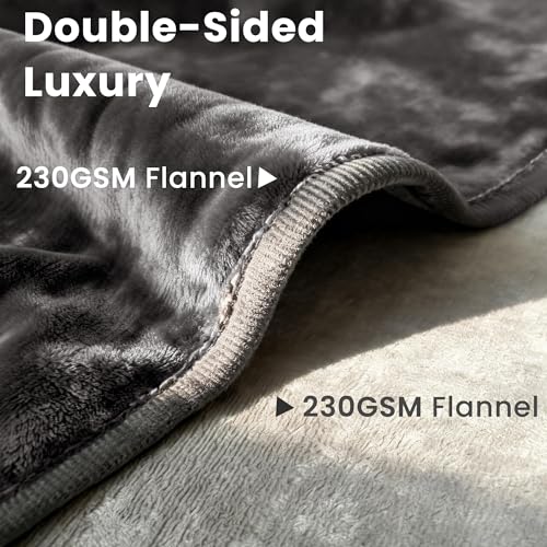 gogobunny Waterproof Blanket for Dogs and Cats, Reversible Flannel Double-Sided Furniture Protector for Couch Sofa Bed Against Spills & Pet Fur (50" x 60", Dark Grey/Light Grey) - color: Dark Grey/Light Grey, size: 50" x 60"