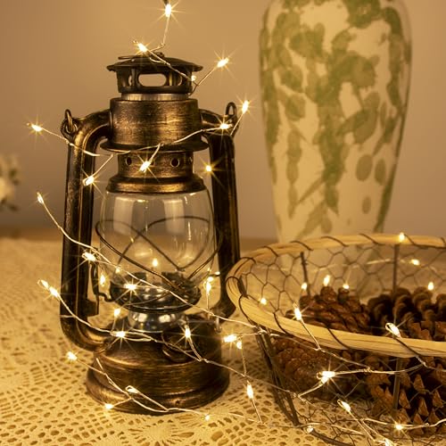 Fairy Lights Plug in, 33FT 300LED Firecracker String Lights Waterproof Silver Wire, for Bedroom/DIY/Party/Garden/Porch/Patio/Backyard/Christmas Tree, with Remote Timer & 8 Modes, Warm White - color: Warm White, size: 33FT