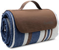 scuddles 60" x 80" Extra Large Outdoor Picnic Blanket – Waterproof, Foldable Travel Mat for Beach, Camping, Grass, Lawn, Park – Dual Layer, Sand-Free, Soft Throw Rug Fits 4 Adults, Summer Accessories - color: Dark Brown