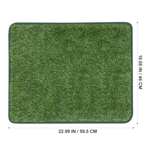 Pet Mat Doggie Pee Pads Artificial Grass Mat Artificial Grass for Dogs Dog Potty Grass Vivid Fake Grass Potty Portable Pet Pee Pad Turf Grass Cats and Dogs TPR Potty Pad - size: 58.5X46X2CM