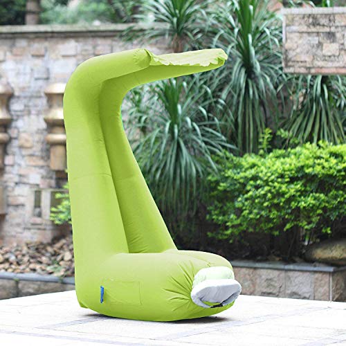 Inflatable Air Lounger with Sun Canopy and Carry Bag Sunshade Easy Blow Up Hangout Couch for Indoor and Outdoor for Beach Pool Picnic Camping