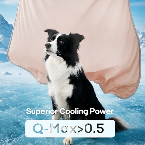 Zonli Premium Cooling Blanket for Dogs-Lightweight Fluffy Pet Throw & Bed Cover,Cooling Mat for Dogs,Cats&Puppies - Breathable,Durable Summer Blanket-Oversized 39"×55" Pet Pad, Machine Washable (PinK) - color: Pink