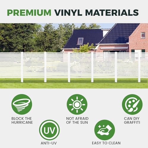 Air Conditioner Fence 3 Panels, 36" W x 45" H Outdoor Trash Can Fence, Easy Assembly Decorative Privacy Screen for AC Units & Pool Equipment - size: 36"W X 45"H-3 Panels Horizontal