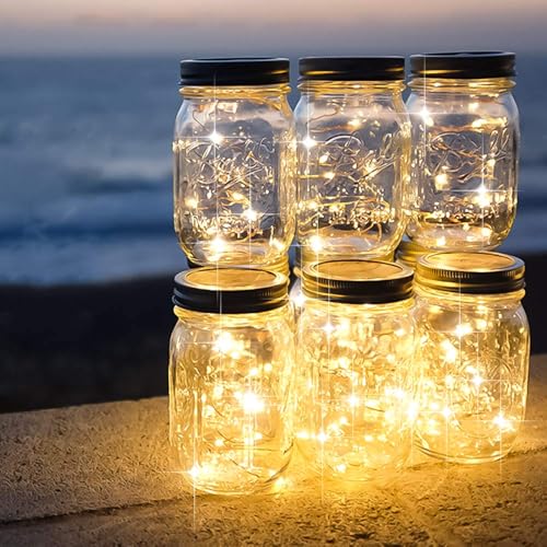 XINKAITE Waterproof LED Fairy String Lights Starry,Battery Operated String Lights no Timer for Indoor&Outdoor Decoration Wedding Christmas Holiday. (Warm White, 10Ft/2pc) - color: Warm White, size: 10ft*2pcs