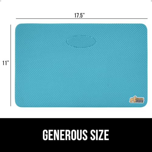 GORILLA GRIP® Extra Thick Patent Pending Supportive Foam Kneeling Pad, Large Cushion Knee Pads for Gardening, Baby Bath, Dirt and Water Resistant, Workout and Garden Supplies, 17.5x11, Turquoise - color: Turquoise