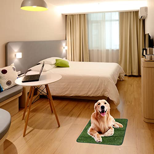 Pet Mat Doggie Pee Pads Artificial Grass Mat Artificial Grass for Dogs Dog Potty Grass Vivid Fake Grass Potty Portable Pet Pee Pad Turf Grass Cats and Dogs TPR Potty Pad - size: 58.5X46X2CM