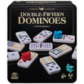Spin Master Games, Cardinal Classics Double 15 Dominoes Set in Storage Tin, Family Board Games, 2-6 Players, for Ages 8 & Up - color: Multi Color