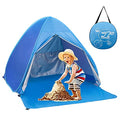 Pop Up Beach Tent Shade Sun Shelter UPF 50+ Canopy Cabana 2-3 Person for Adults Baby Kids Outdoor Activities Camping Fishing Hiking Picnic Touring (Blue) - color: Blue