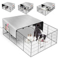 LYHNMW Dog Playpen Cover, 600D Oxford Fabric Dog Pen Canopy with Sun and Rain Protection, Specialized Fits for 24/32/40/45/50" Panels Playpen(Only Cover) - size: Fit 16 Panels