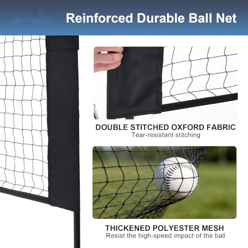 Portable Badminton Net Set, 10FT/14FT/17FT Wide, Adjustable Height Multi Sport Net for Pickleball, Tennis, Volleyball, Soccer Tennis, Indoor Outdoor with Carry Bag, Easy Setup for Backyard - color: Blue, size: 120"