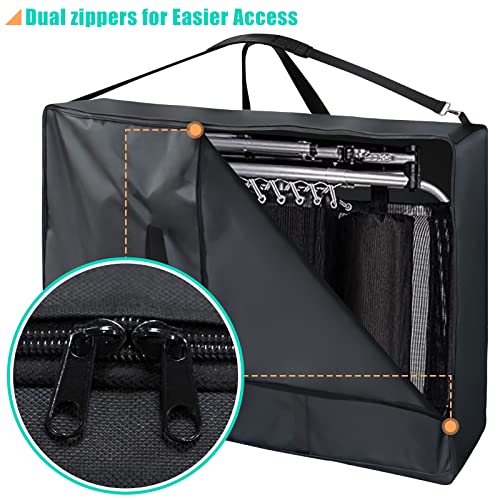 Kovshuiwe Large Outside Chair Storage Bag, 600D Chair Carry Bag for Zero Gravity Chair Cover, Heavy Duty Folding Lounge Chair Carrying Case, Extra Large Moving Bags with Zippers