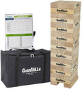 Giantville Giant Tumbling Timber Toy - Premium Pine Wood Life-Size Blocks Tower - Big Floor/Board Indoor/Outdoor Yard Game for Kids & Adults - 56-Pieces + Storage/Carry Bag - Grows to Over 5-Feet - size: Xx-large