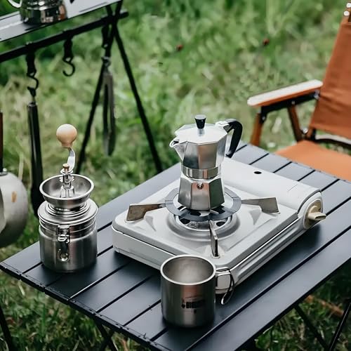 Folding Camping Table - Small Outdoor Table with Storage Bag - Adjustable Height 14.2'' & 18.9'', Portable Lightweight Aluminum Foldable Side Table for Picnic, BBQ, Beach & Tailgating (Small) - size: Small