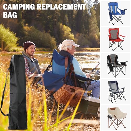 Camping Chair Bag Replacement, Camp Folding Chair Bag, Black, 1Pack (Just A Bag, No Chair) - color: Black