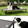 Sytopia 42'' Outdoor Elevated Dog Bed for Large Dogs, Chew-Proof Pet Camping Raised Cot with Breathable Mesh - Durable Frame, Cooling Hammock Bed, Non-Slip Feet, Waterproof, Easy Clean - size: Large