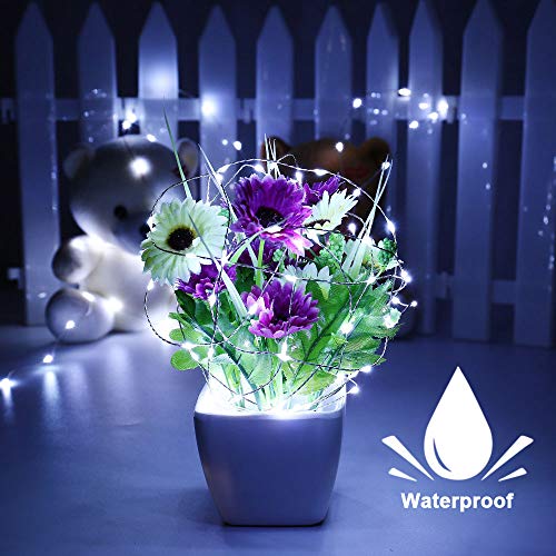 Brizled Outdoor Solar Fairy Lights 2 Pack, Total 132FT 400 LED Solar String Lights, 8 Modes Solar Christmas Lights with Memory Waterproof Outside Twinkle Lights for Indoor Wedding Party Cool White - color: Cool White