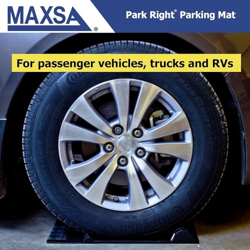 Maxsa 37359-2PK Park Right 21" x 11" x 2" Parking Mat, Red, Amazon Exclusive - color: Red, size: 2-Pack