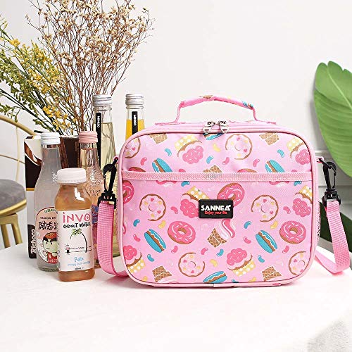 Kids Lunch Bag insulated Lunch Box Lunch Organizer Cooler Bento Bags for School Work/Girls Boys Children Studen Women - color: 7L Pink A