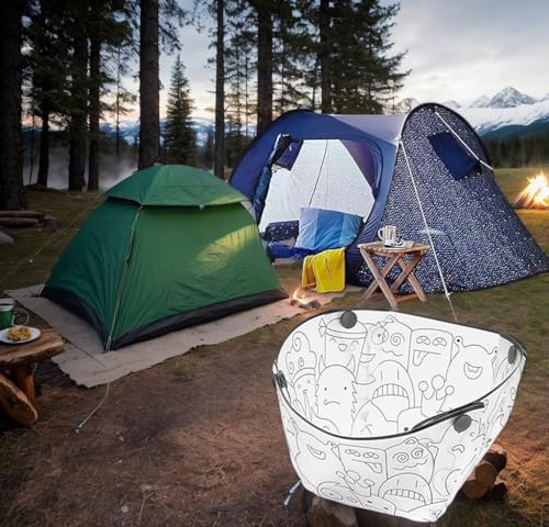 Ultra Light Portable Collapsible Outdoor Cutlery 3 Piece Set, Foldable Plate,Bowl,Cup,Easy To Clean, Reusable,Space Saving,Heat Resistant, Food Grade Material, For Office, Picnic,Camping, Travel