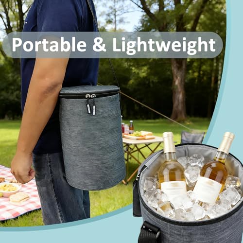 All-in-One Party Cooler Bag with Folding Design and Insulated Compartments -GETTOONE Ideal for Tailgating and Outdoor Events! - size: 7.8 X 12.5 Inch