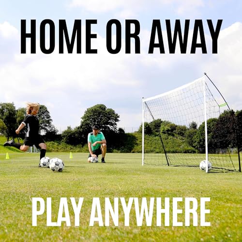QUICKPLAY Kickster Soccer Goal Range – Ultra Portable | Quick and Easy Set Up | Includes Net and Carry Bag | Available in 7 Sizes | Backyard Soccer Net for Kids & Adults [Single Goal] - style: 12 x 6'