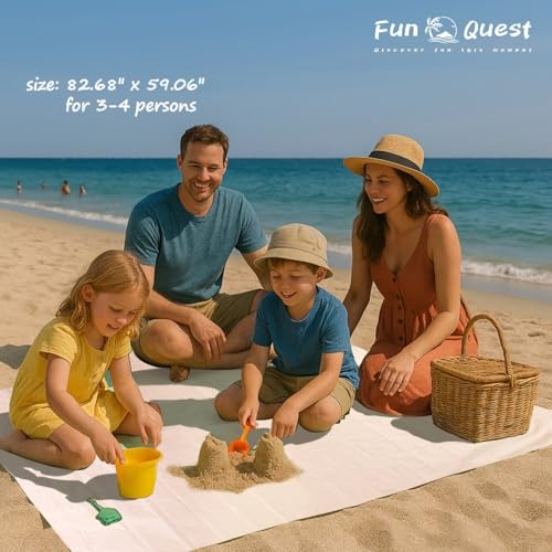 Picnic Blanket Waterproof – Packable Sand Proof Beach Blanket (0.42lb/0.66lb), Compact & Foldable, Fits in Pocket with Integrated Stakes, Ideal for Camping, Hiking, Travel, Concert, Festival - size: Beige Cactus 82.68" x 59.06"