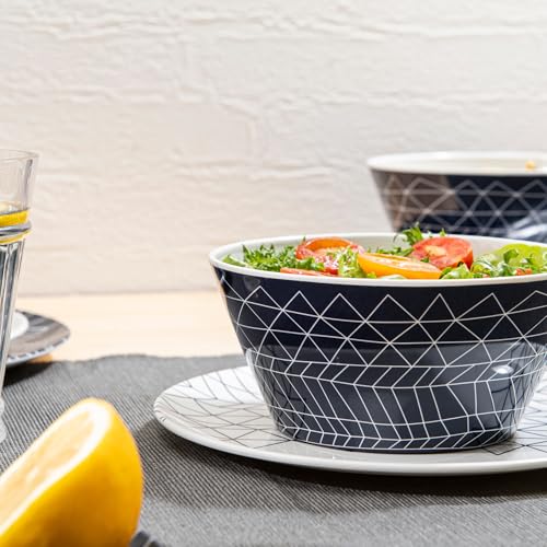 Bzyoo 12-Piece Melamine Dinnerware Set - Spidy | Lightweight, Durable, BPA-Free | Dishwasher Safe Dish Set for Indoor & Outdoor Use - Perfect for Camping, BBQs - color: Spidy Blue