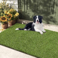 HEBE Fake Grass Pee Pad for Dogs 32"x48", Artificial Grass Turf for Indoor Outdoor Potty Training, Washable Dog Potty Grass Mat with Drainage Holes, Reusable Non-Slip Pet Potty Pad - size: 32''x48'