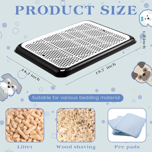 Mifoci 1 Pcs Dog Pee Pad Holder Potty Tray Portable Dog Litter Box Toilet Training for Small Medium Large Pet Puppy Indoor Outdoor