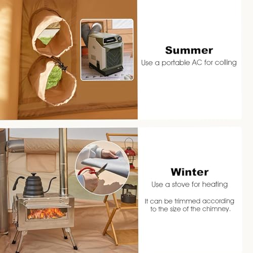 SENLEETO Inflatable Tents for Camping, Large Inflatable Camping Tent with Hand Pump, Easy Setup Tents for 4-6 People, Portable Glamping Tent - size: 157.48 inch**118.11 inch*82.68 inch/8-10 People