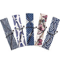 5 Pcs Straw Carrying Pouch Kit, Reusable Chopstick Case, Portable Utensil Travel Case Bag for Stainless Steel, Glass, Silicone, Bamboo, Cleaning Brush, Safety ＆ Impact Resistance, Christmas Gifts