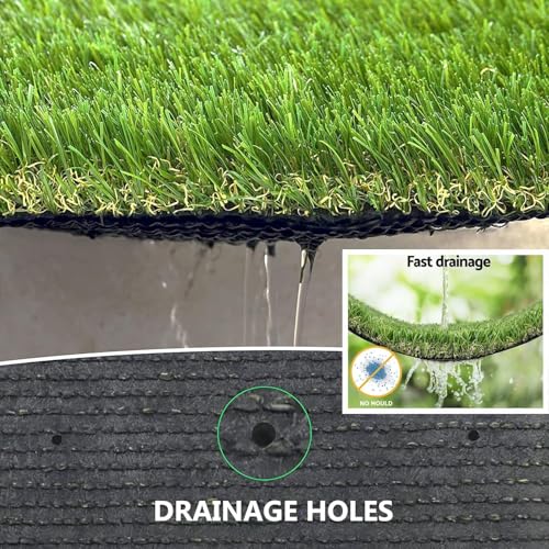 Reusable Potty Training Grass Mat for Dogs - 4FT X 6FT Artificial Turf with Drainage Holes, Washable Dog Potty Pad for Indoor & Outdoor Use, Easy to Clean, Durable & Long-Lasting - size: 4FT X 6FT