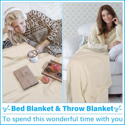 Oversized Turkish Beach Towel Blanket XXL Cotton Sandproof Towels Boho Woven Extra Large Big Sand Free Giant Throw Blankets Huge Quilt XL Picnic Camping Necessities Cloud For Adult Gifts Beige - color: Woven Beige, size: XXXL(88x82 IN,224x208 CM)
