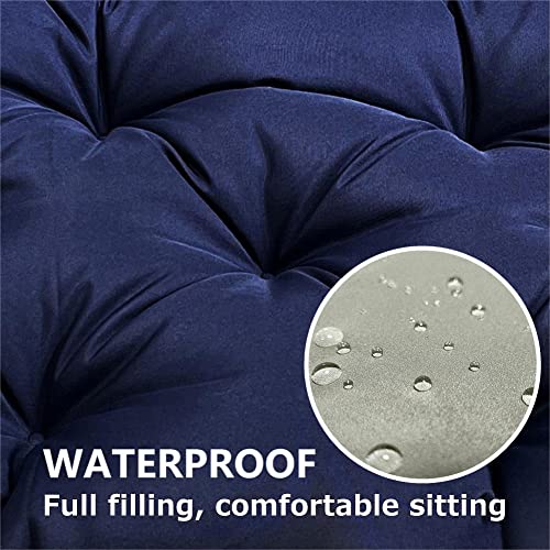 Srutirbo Waterproof Outdoor Bench Cushion, 48"x20", Swing Cushion Patio Furniture Cushions 3 Seater, for Garden Patio Furniture Lounger Bench (Light Grey, 48x20 in) - color: Light Grey