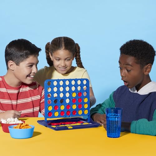 Official Hasbro Games Connect 4 Game (2025 Edition) | All-in-1 Storage, Carrying Case, Score Tracker | Ages 6+ | 2 Players | Family Games for Kids