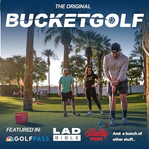 bucketgolf Game The Original Ultimate Backyard Lawn Golf Game for Family, Adults and Kids - Portable 6 Hole Golf Course Play Outdoor, Lawn, Park, Beach, Yard. - size: Without Clubs