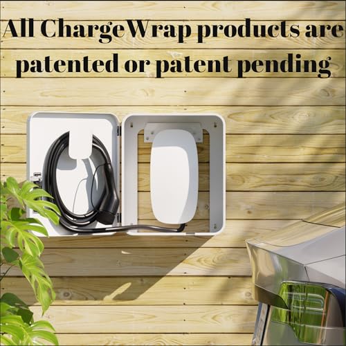 EV Electric Vehicle Car Charger Cover Protector Tesla Wall Charging Station Cable Cord Holder Lock Box Indoor Outdoor