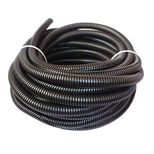 30 ft Dog Cat Cord Protector Electric Wires Covers Wire Loom Tubing Protect Wires from Rabbits, Cats and Other Pets - color: Black, size: 30ft