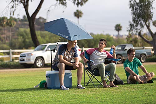 Sport-Brella Versa-Brella SPF 50+ Adjustable Umbrella with Universal Clamp - color: Firebrick Red, style: XL