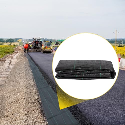 VEVOR Driveway Fabric, 12.5x30ft-3.5oz Woven Landscape Fabric, Weed Fabric Barrier Heavy Duty, Garden Fabric Weed Barrier, Weed Control Fabric, Geotextile Fabric, Weed Block Gardening Mat, Landscaping - size: 12.5FT*30FT-3.5OZ, style: Woven