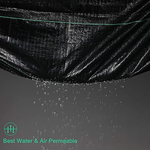 UWIOFF Weed Barrier Landscape Fabric, 4ft x 20ft Durable & Heavy-Duty Garden Landscaping Fabric, Premium UV Resistant Weed Block Gardening Mat, Weed Control Ground Cover for Outdoor Gardens - size: 4ft X 20ft