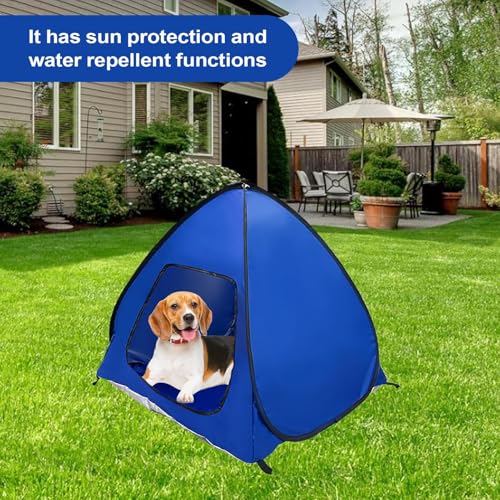 Pet Camping Tent - Foldable Weatherproof Animal House, Compact Outdoor Shade Cabin, Portable Travel Haven | Backyard Garden Lawn Tent for Picnics Patio Outings Trips Companions Relaxation - color: M