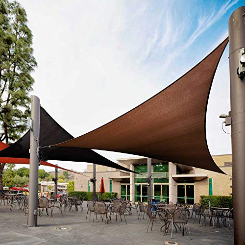 Royal Shade 6' x 6' x 8.5' Brown Right Triangle Sun Shade Sail Order to Make RSTAPRT10, UPF50+ 95% UV Blockage, 200GSM Commercial Standard Heavy Duty, 3 Years Warranty (We Make Custom Size) - color: Brown, size: 6' X 6' X 8.5' Custom Size