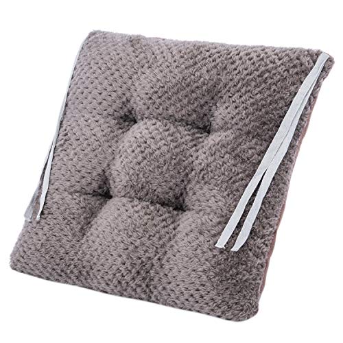 WONDER MIRACLE 4 in 1 Pack Chair Pads | Seat Cushion，Machine Wash & Dryer Friendly (F&F 16"×16", Eagle Grey) - color: Eagle Grey, style: F&F 16"×16"
