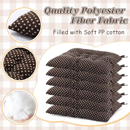 Geetery 12 Pcs Floor Pillows Bulk Seating Cushions for Floor Chair 15.7'' Large Meditation Cushion for Yoga Living Room Tatami Bedroom Balcony Office (Polka Dot Color,Square) - color: Polka Dot Color, size: Square