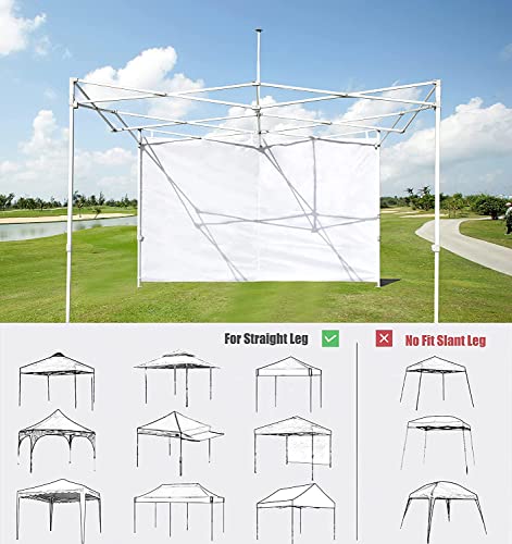 SCOCANOPY SideWall with Window for 10x10 Canopy Frame, 2 Pack SunWall Only,Beige - color: beige, size: 10X10