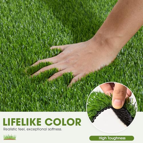 Artificial Grass Turf Grass for Dogs & Outdoor Use, Realistic Fake Lawn Grass for Patio, Garden, Balcony, Durable Turf for Indoor Outdoor Mats (23.6 x 19.7 in) - size: 23.6 x 19.7 in(For Small Dogs)