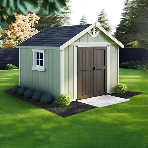 5.3 x 3.3 FT Outdoor Storage Shed Mat, Waterproof Storage Shed Flooring Mat, Anti-Slip Patio Furniture Floor Scratch Prevention Mat, Dustproof Outdoor Carport Mat…