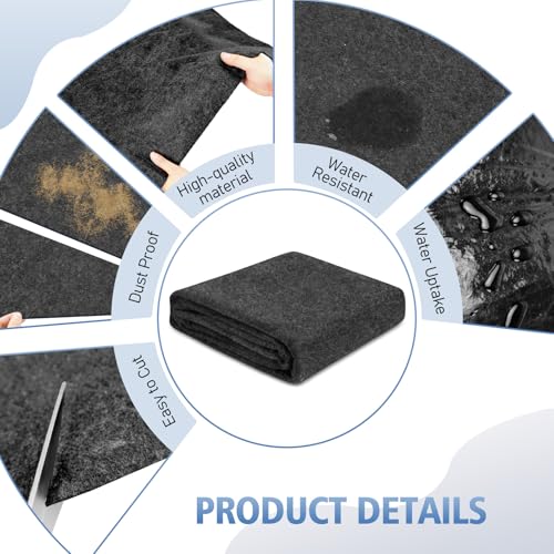 All-Weather Shed Floor Mat - for Outdoor Storage Shed and Shed with Floor, 2.5mm Thick Waterproof Design, Non-Slip, Long-Lasting Protection (6 * 4ft) - size: 6*4ft