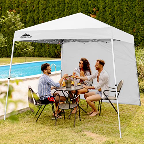 EAGLE PEAK Sunwall/Sidewall for 10x10 Slant Leg Canopy Only, 1 Sidewall, White - color: White